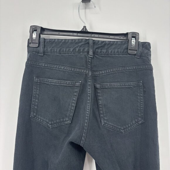 Loro Piana Italy Black Cotton Skinny Jeans Mid Rise Pockets Womens Size 38 - Picture 8 of 15